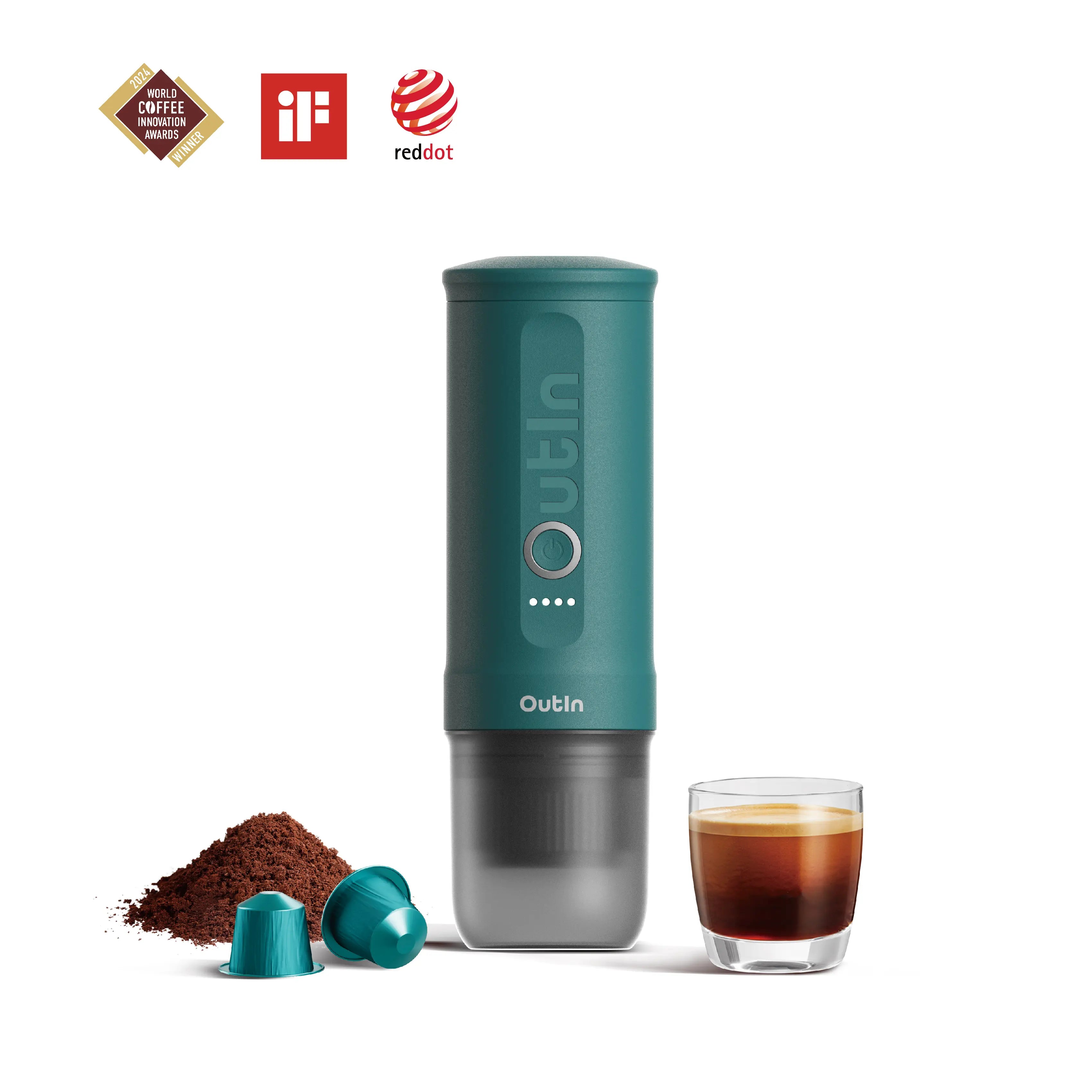 Nano Cafetera Espresso Portátil (Outin Verde Azulado)