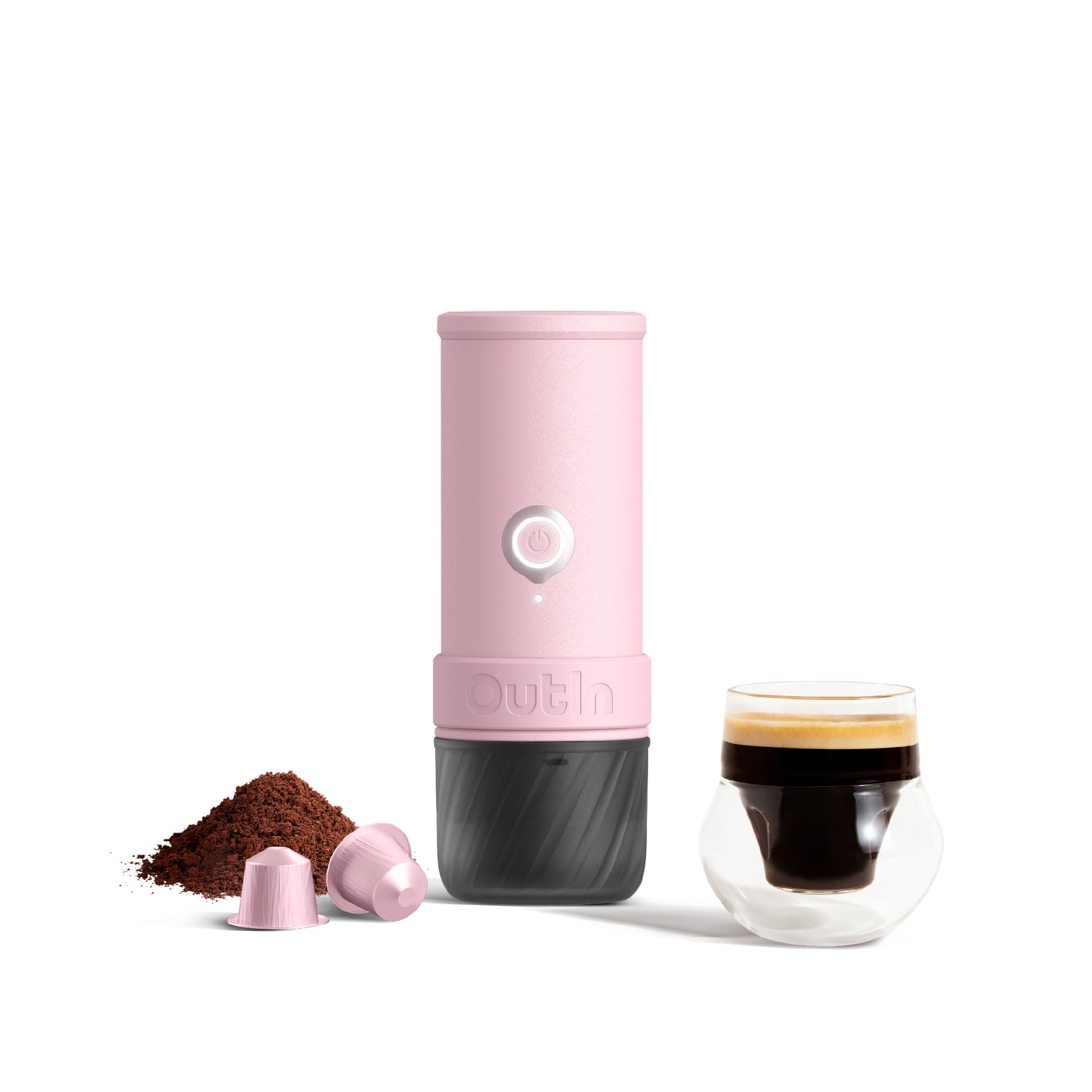 OutIn Mino Cafetera Expreso Eléctrica Portátil (Rose Clay) X BCRF