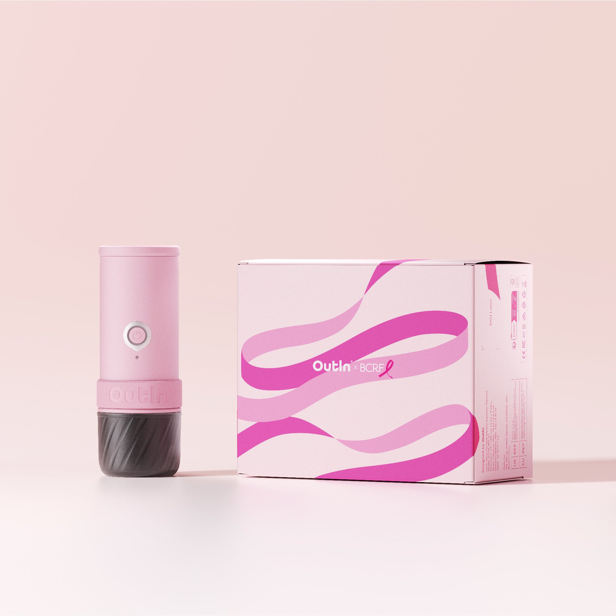 OutIn Mino Cafetera Expreso Eléctrica Portátil (Rose Clay) X BCRF