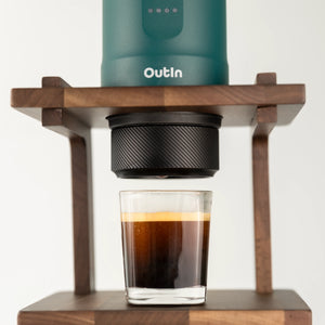 Outin Nano Basket Plus allows you to conveniently brew a double shot of espresso.
Outin Nano Basket Plus for brewing a double shot of espresso.